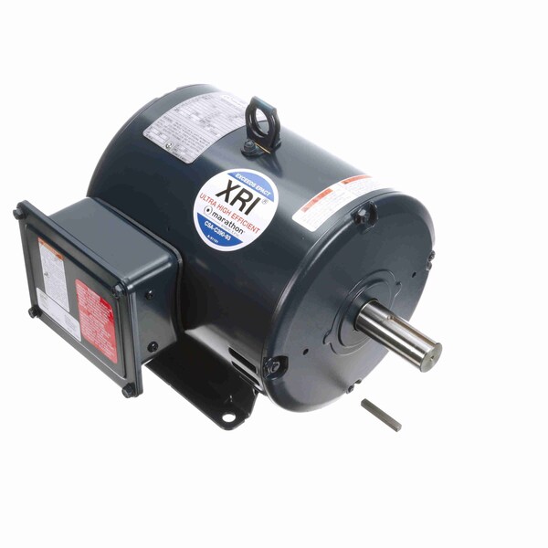Motor 3 Hp General Purpose Motor, 3 Phase, 1800 Rpm, 200-208 V, 182T Frame, Odp